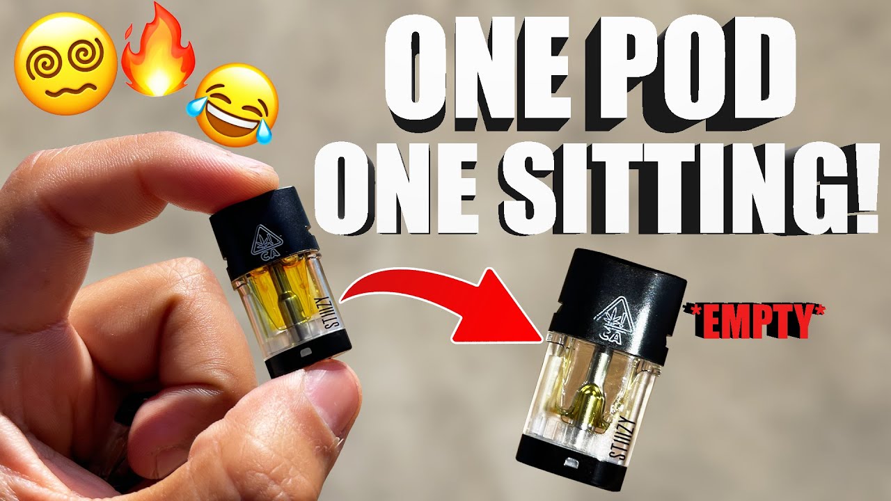 How many BLINKERS to finish a STIIIZY POD!? | STIIIY PINK ACAI | LIVE ONE POD IN ONE SITTING!