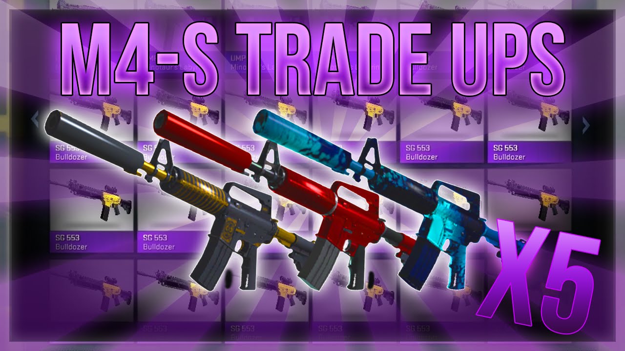 HIGH TIER M4A1-S TRADE UPS (5 M4'S IN A ROW)