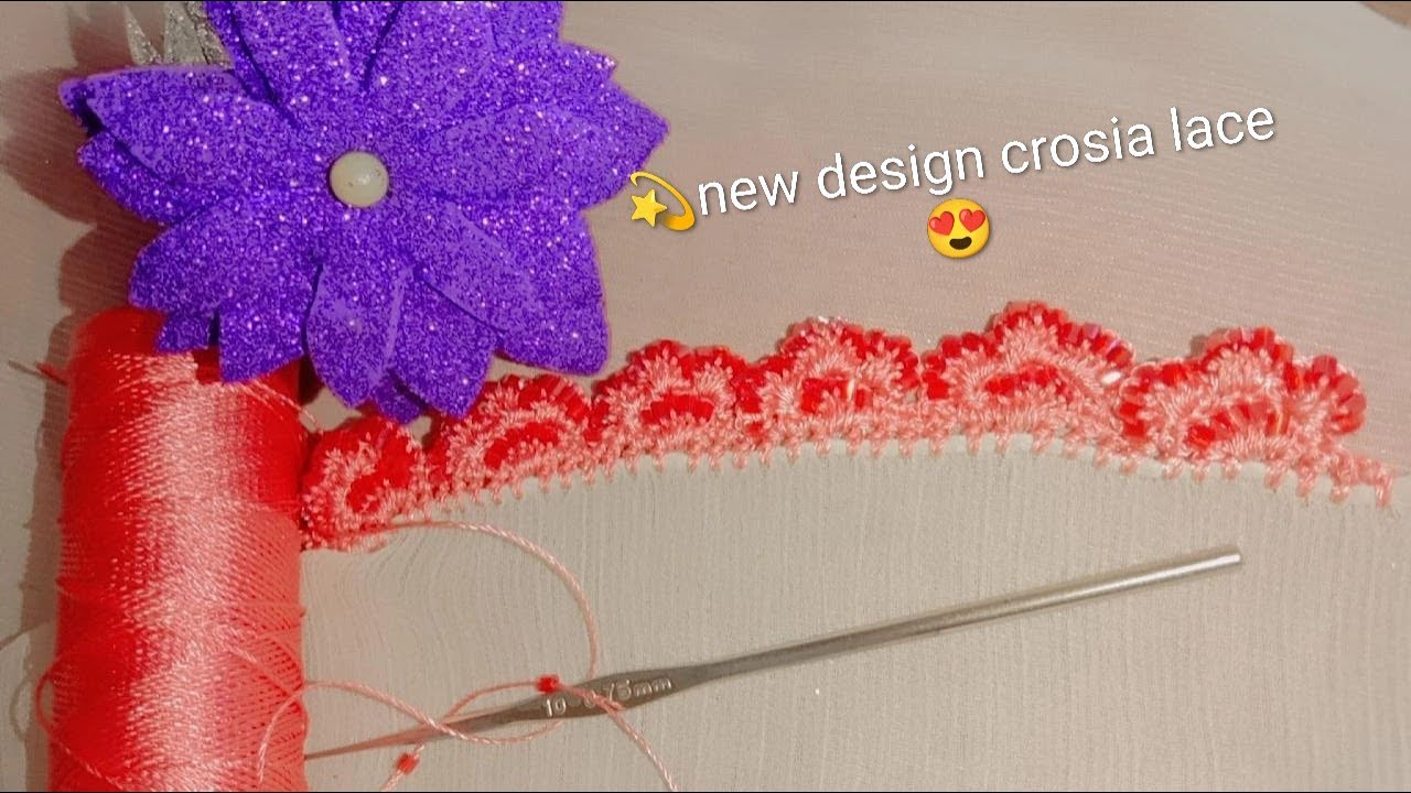 Crochet dupatta lace design ✨|crochet lace design special occasion 💫