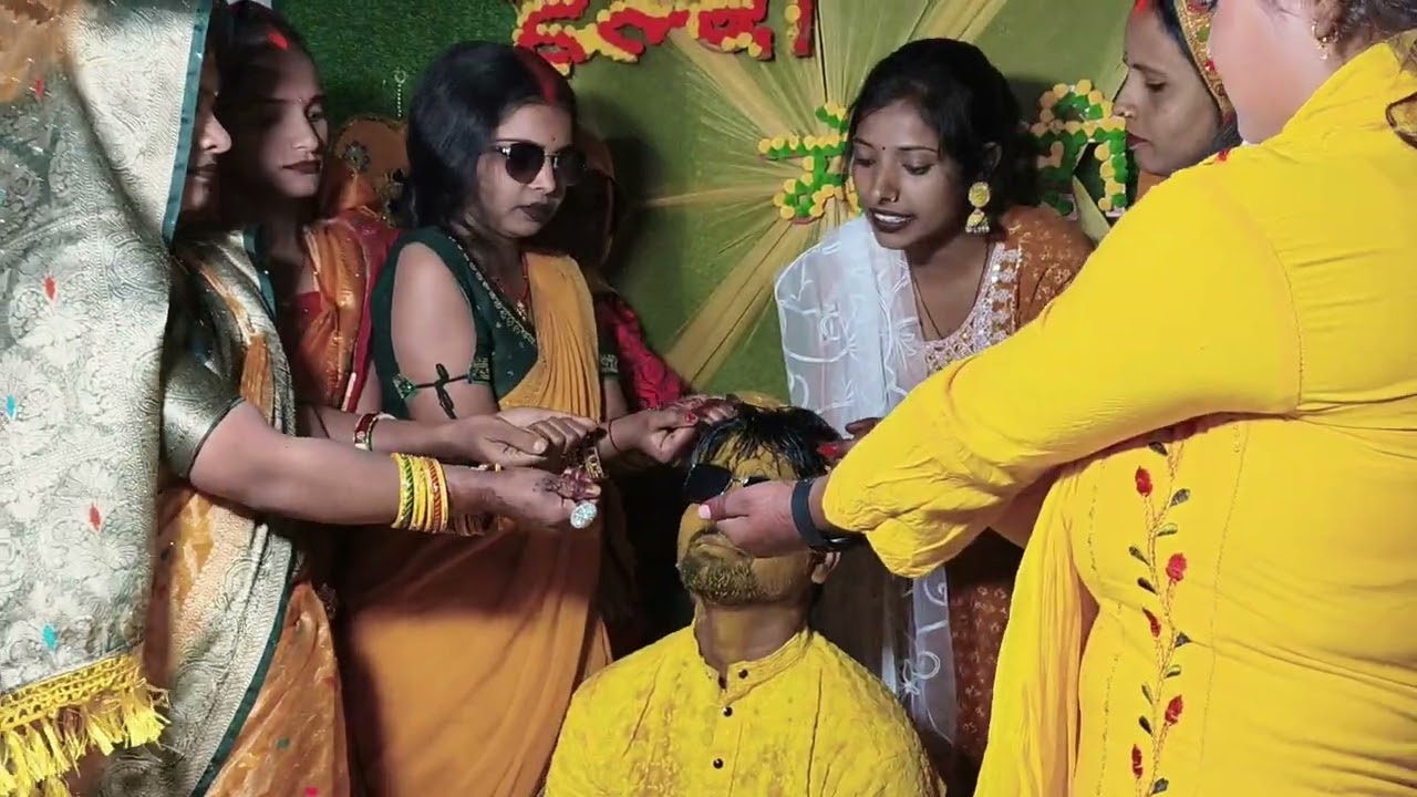 Haldi Ceremony 🎑🎑🎑🎑 happy marriage life bro 💖💖❤️