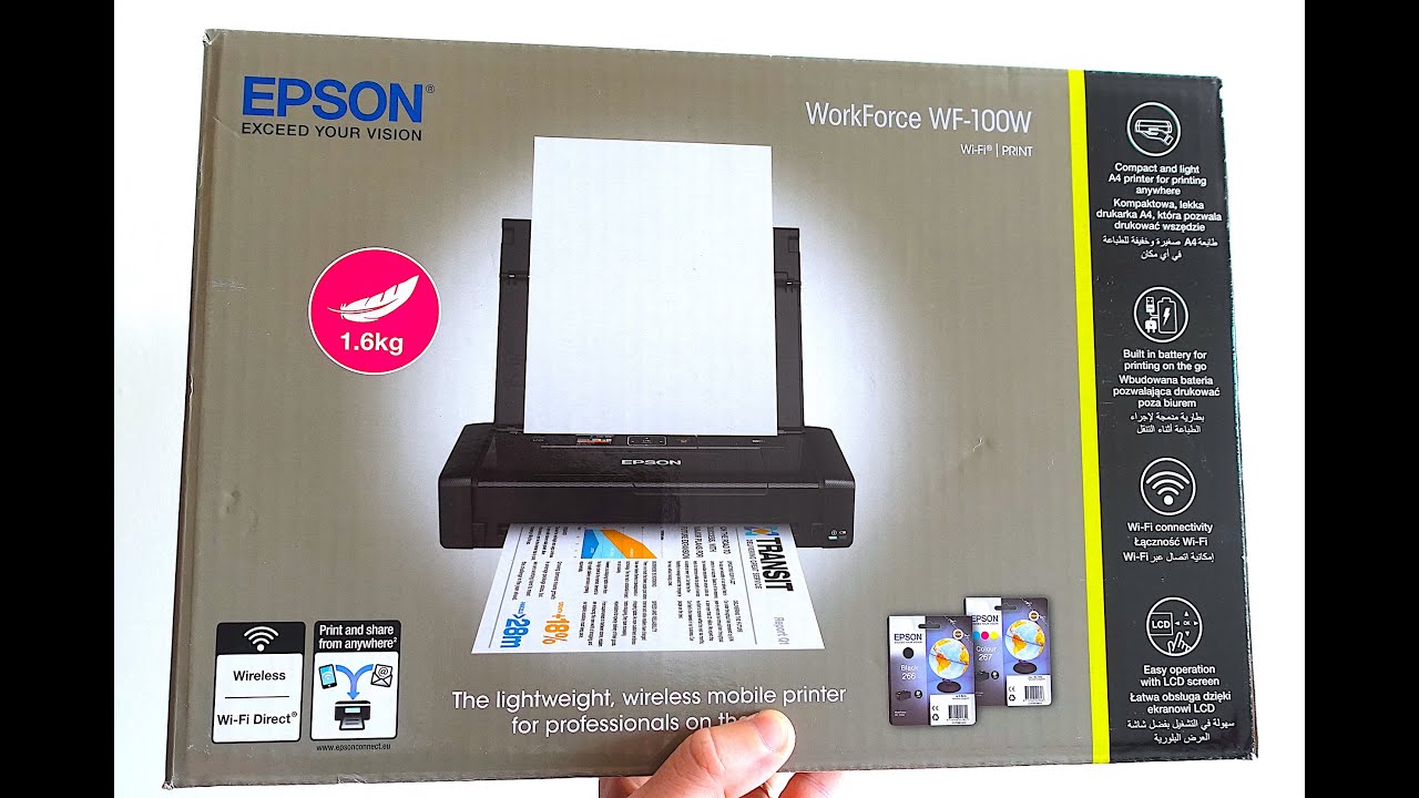 Epson WF 100 Unboxing