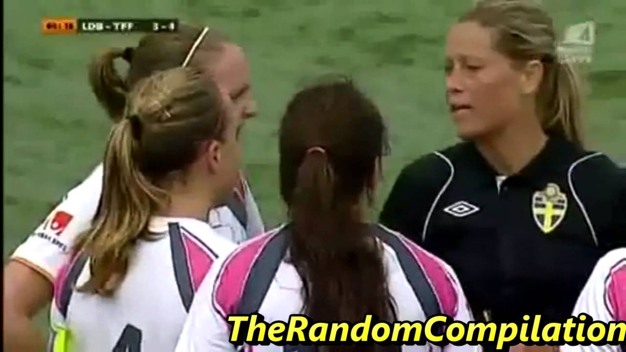 Women Carded In Soccer/Football Compilation Part 1