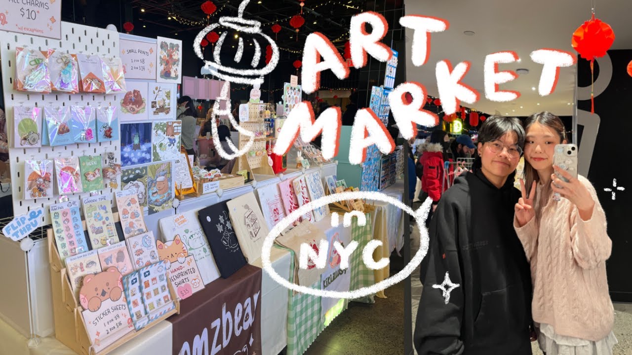 art market in nyc 🐍🧧 ouri market, LNY, how it went