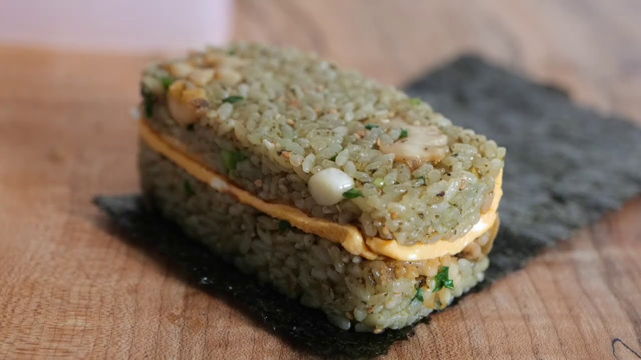 Как приготовить рисовые шарики с морским ушком. [ENG]