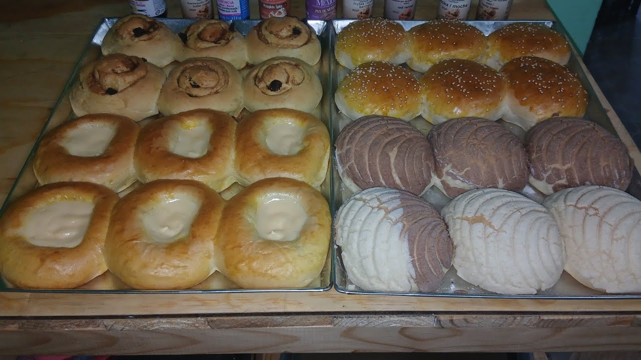 Masa para pan de dulce variedad de pan dulce con una sola masa esponjosos y DELICIOSOS 