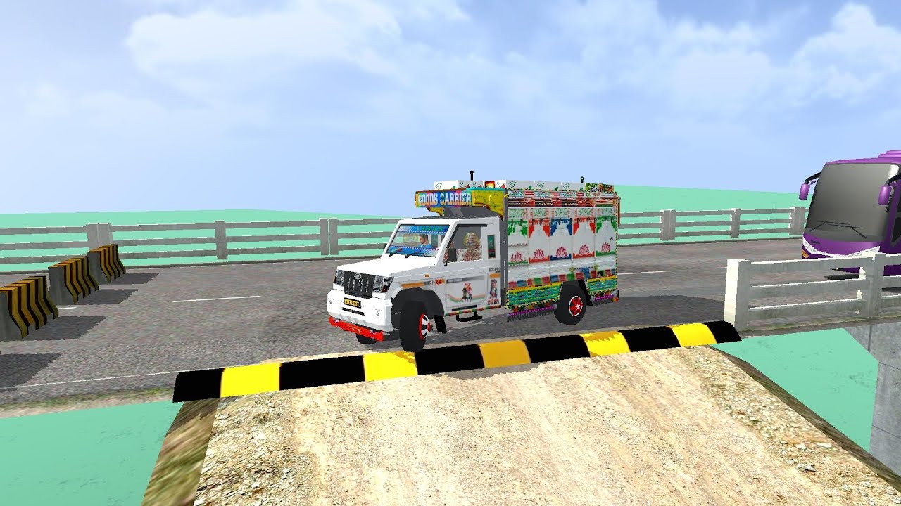 Mahindra Bolera Pickup Apple Loaded  -Bussid Bus Game - Bus Simulator Indonesia Gameplay😱