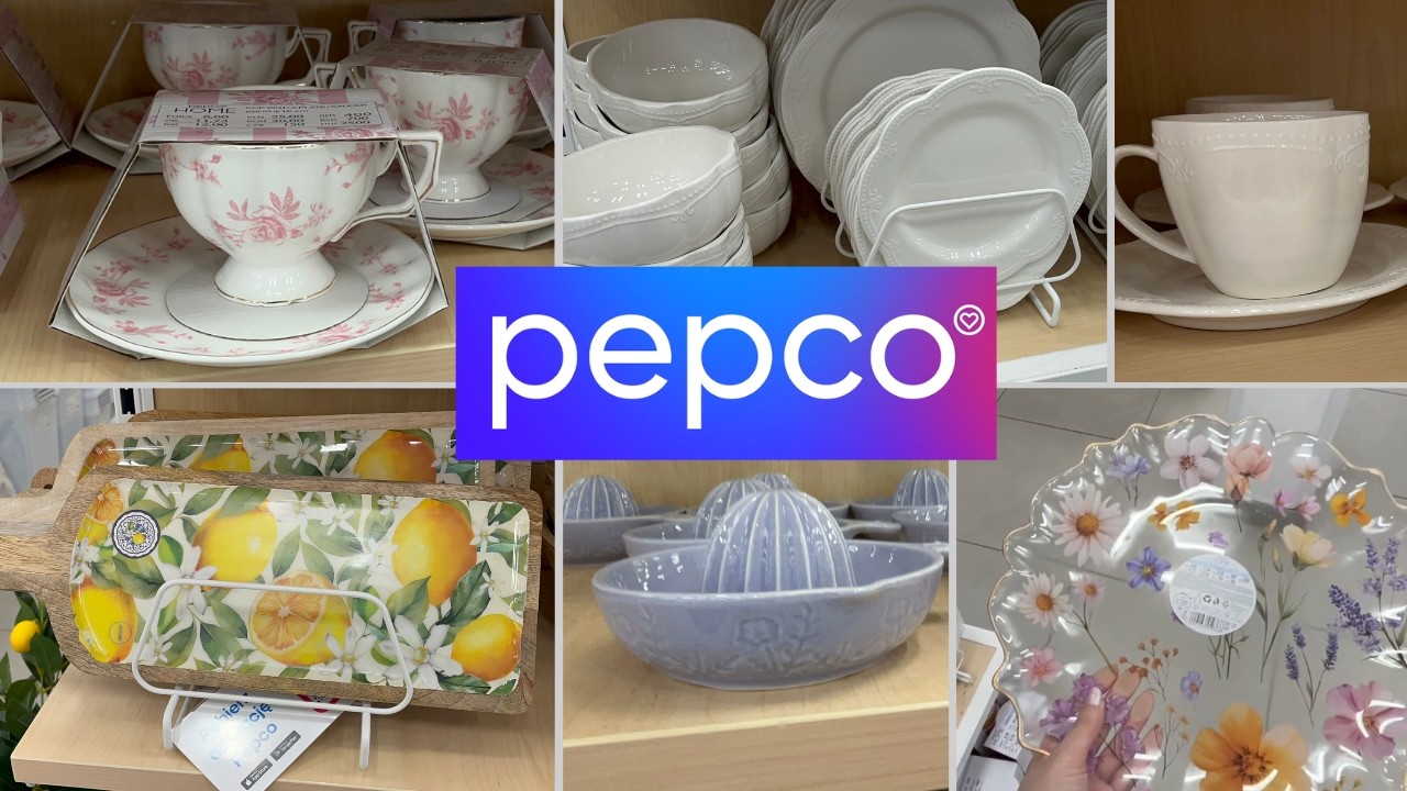Nowości w Pepco/Piękna zastawa/Urocze filiżanki🌸Kolejne produkty z cytrynowej kolekcji🍋