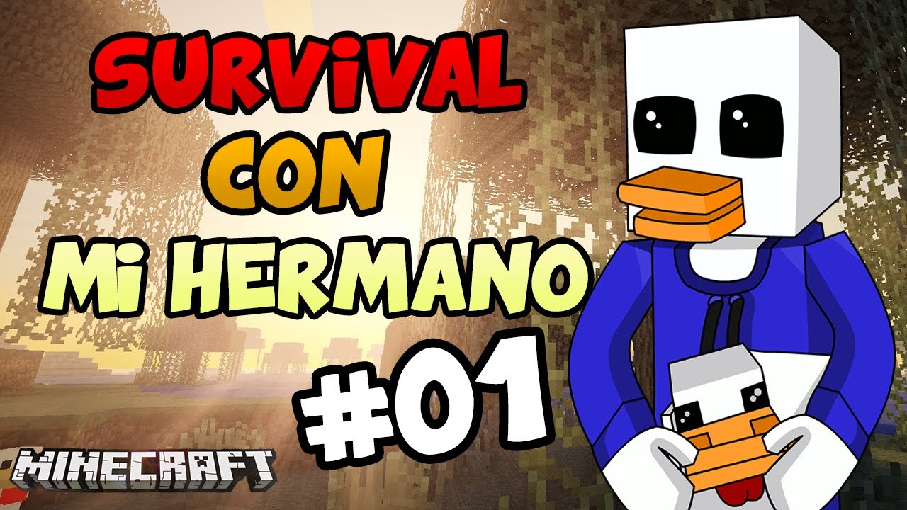 MINECRAFT: SURVIVAL WITH MY BROTHER | EP. 1: THE PRO AND THE NOOB