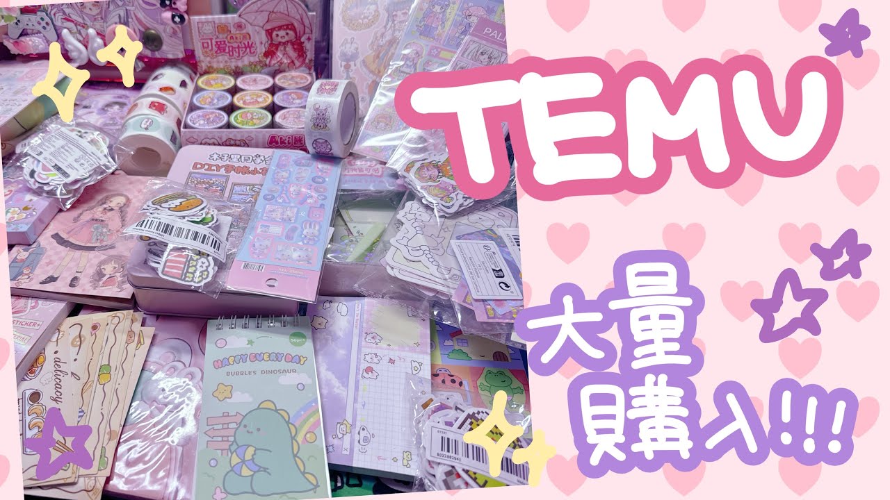 TEMU利用してみた！【購入品紹介】シールいっぱいᐠ( ᐛ )ᐟ✧︎*。