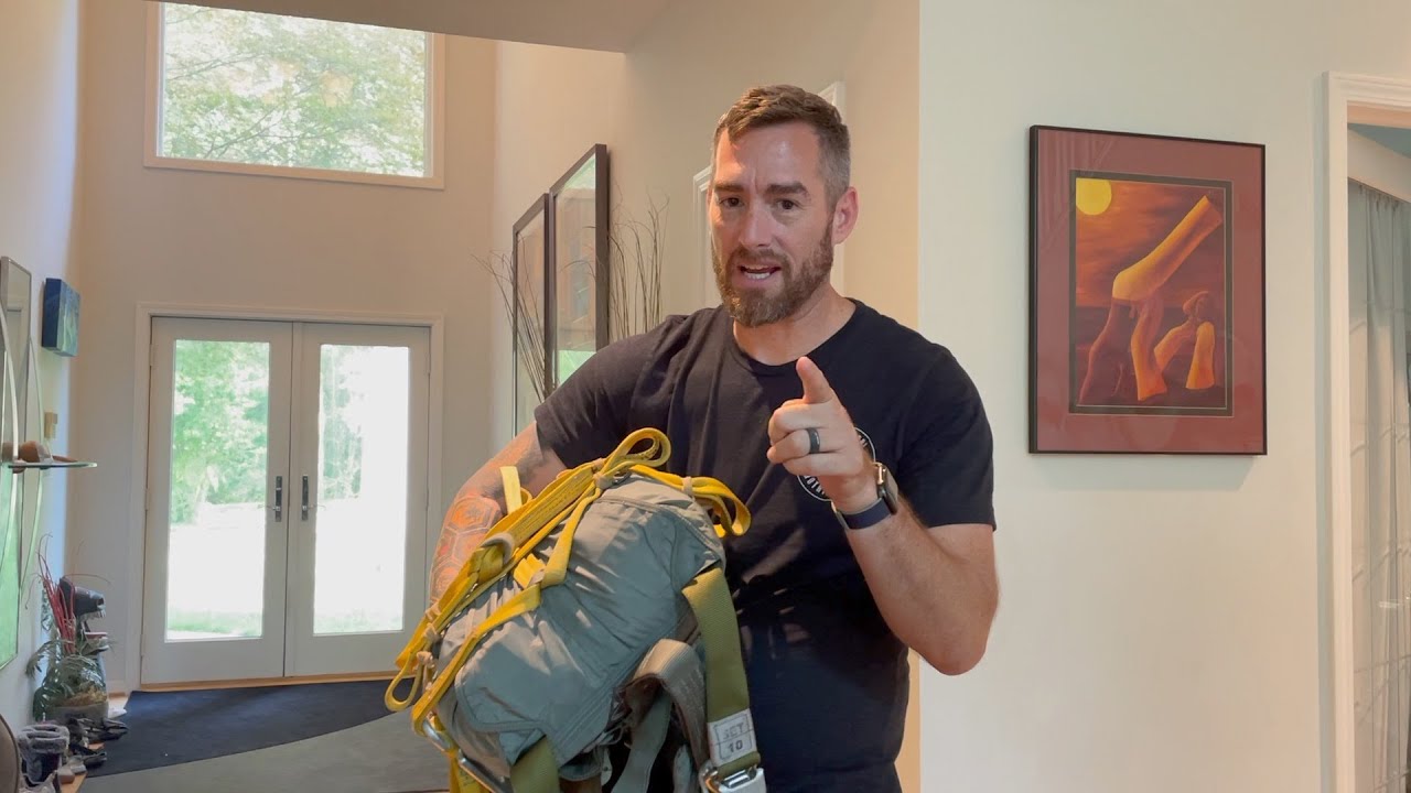 How to pack a Round Canopy Parachute at home.