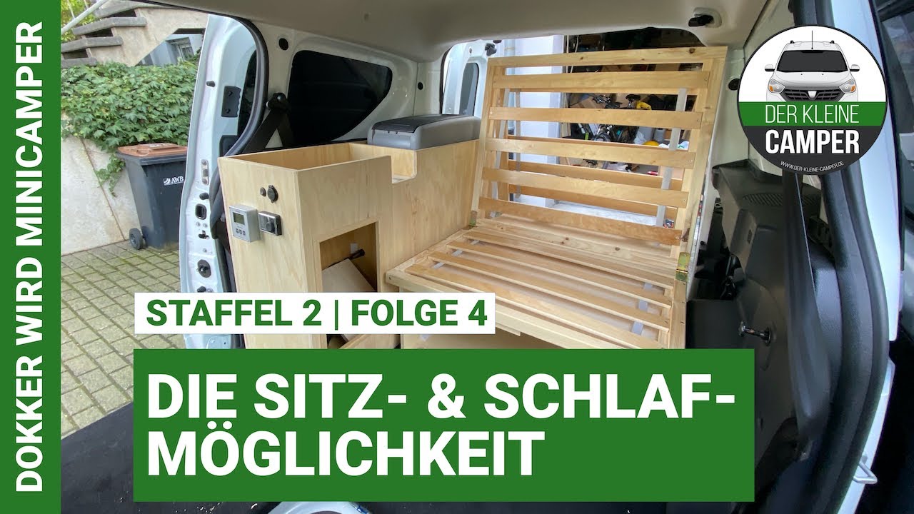 Dokker wird Minicamper 2.0 | #4 - Die Sitz- und Schlafgelegenheit | Rock'n'Roll Bett