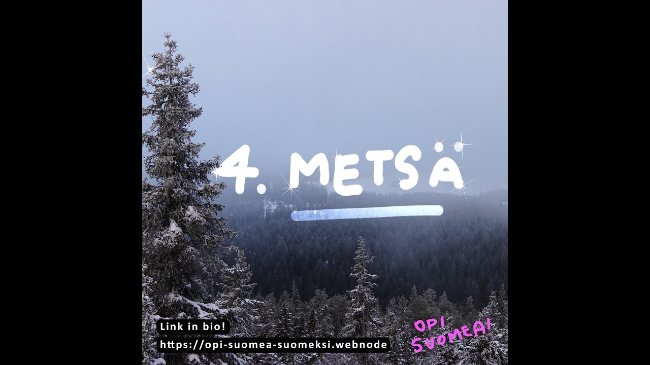 Opi suomea! -podcast - #4 - Metsä