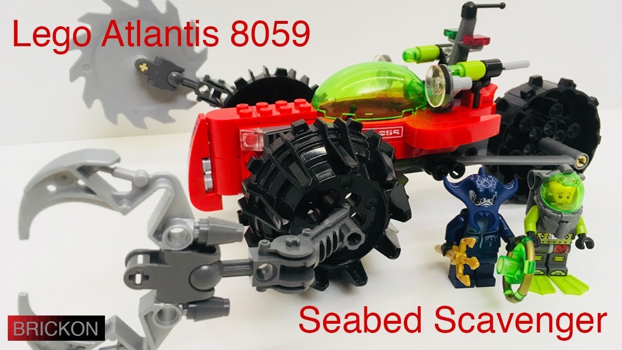 Lego Atlantis Seabed Scavenger 8059: 360 view on turntable (Lazy Susan)