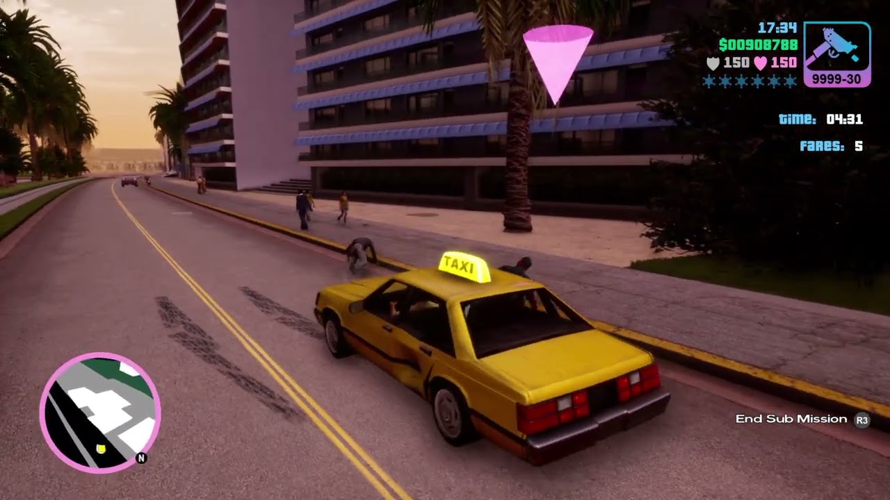 Grand Theft Auto: Vice City – The Definitive Edition Taxi Missions #316