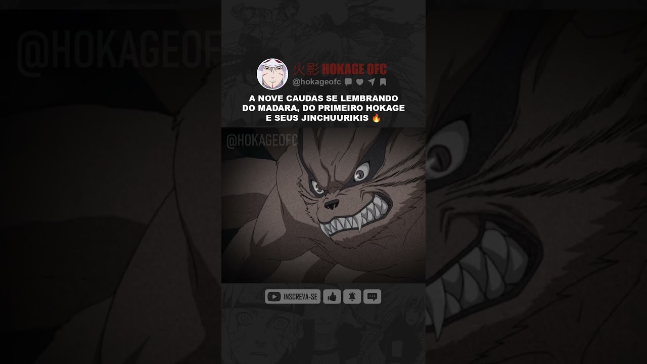 A NOVE CAUDAS SE LEMBRANDO DO MADARA, DO PRIMEIRO HOKAGE E SEUS JINCHUURIKIS 🔥