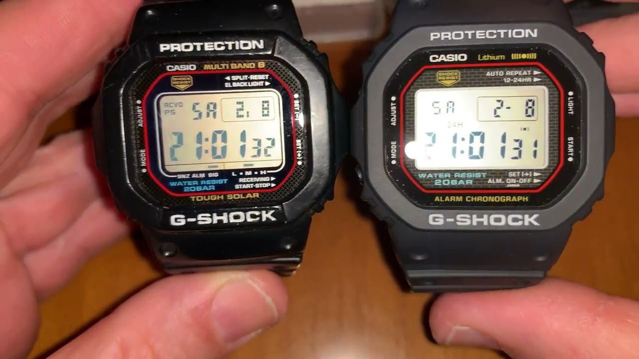 G-Shock DW-5000R & G-Shock GW-M5610 - side by side