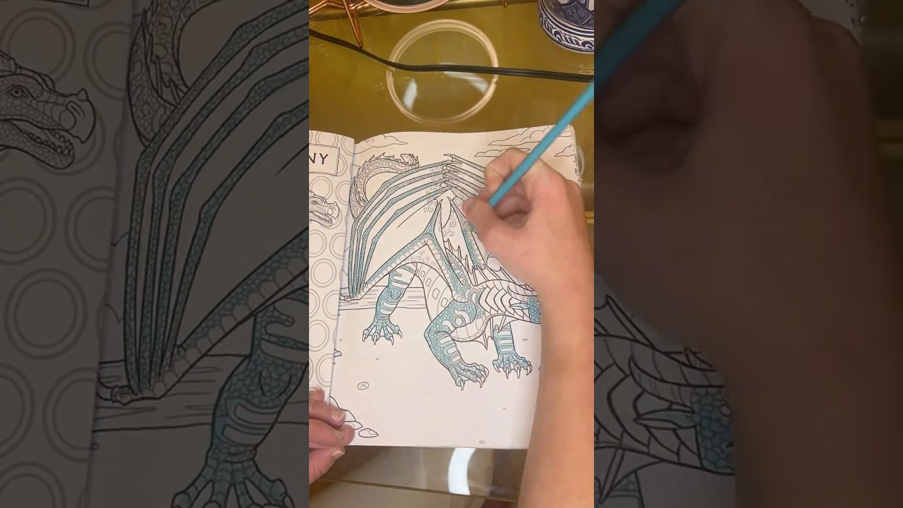Coloring a seawing from wings of fire! 