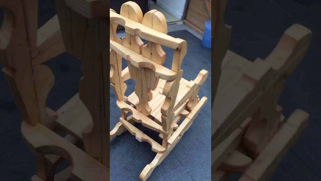 Full size clothes peg rocking chair