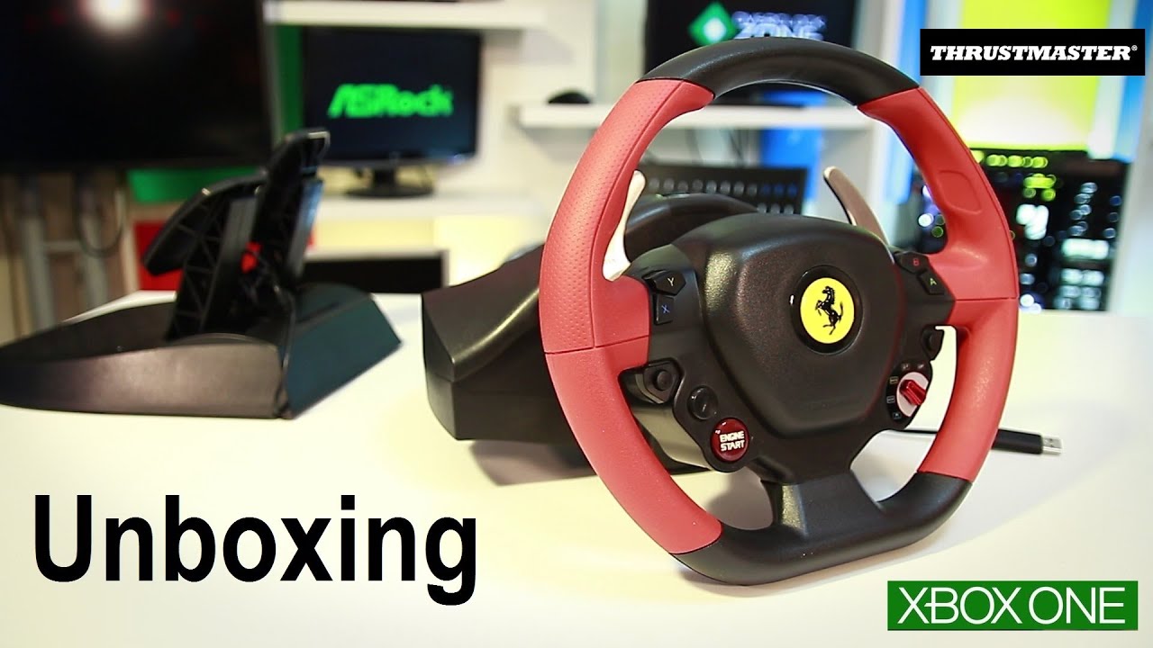 Unboxing Volante Thrustmaster Ferrari 458 Spider Xbox One PT-BR