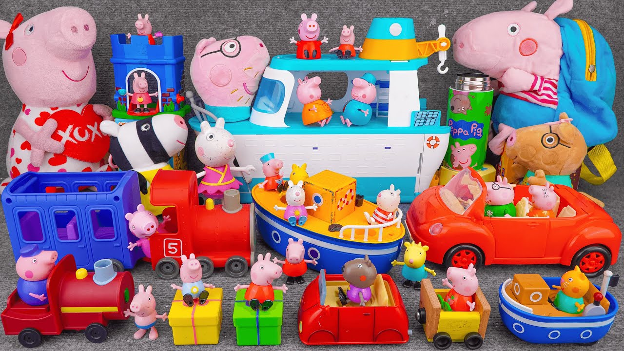 94 Minutes of Satisfying ASMR Unboxing | Adorable Peppa Pig Family Convertible Car & Cruise Ship