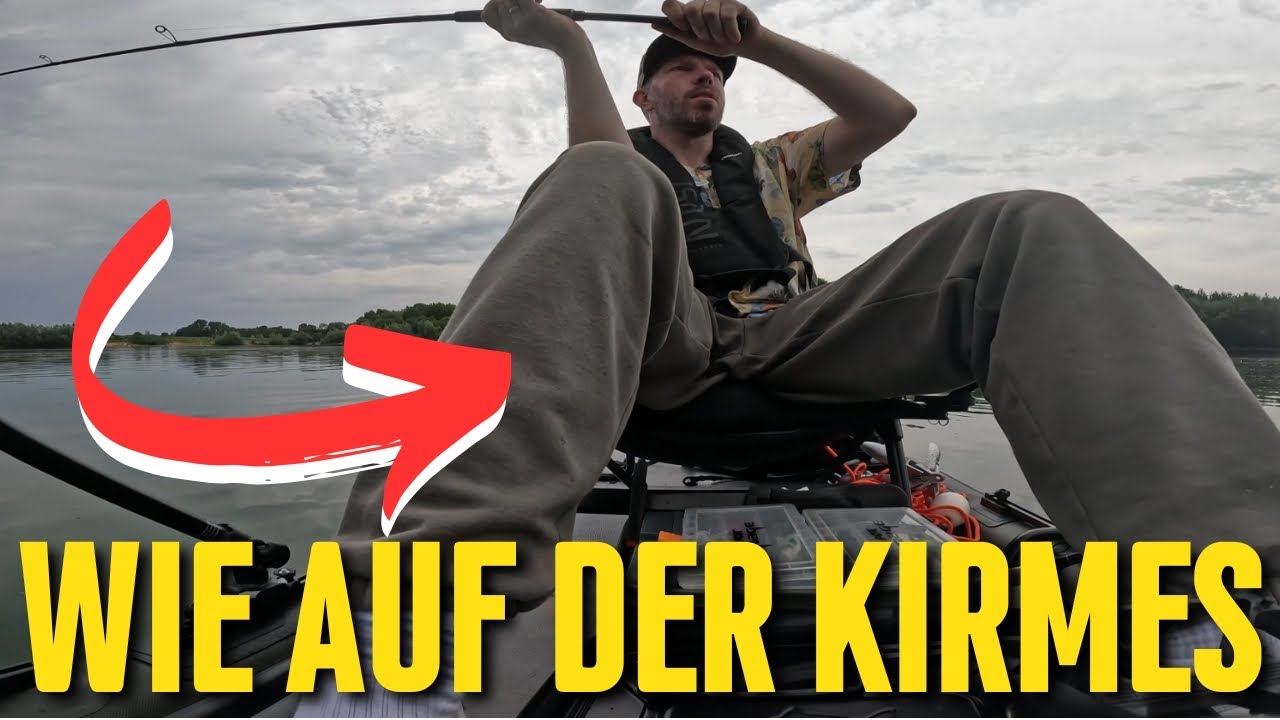 Wie auf der KIRMES - UNERWARTETER Fang - Unterwegs mit dem Tusker Kayak