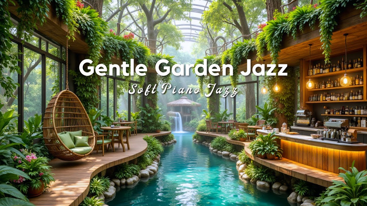 Gentle Garden Jazz  - Soft Piano Jazz for a Quiet Morning for Peace & Calm