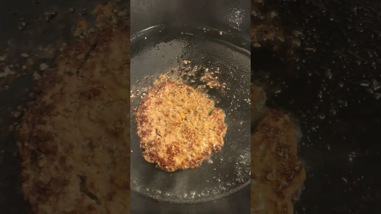 Let’s make a fu*king delicious bacon and egg cheeseburger YUM!!!