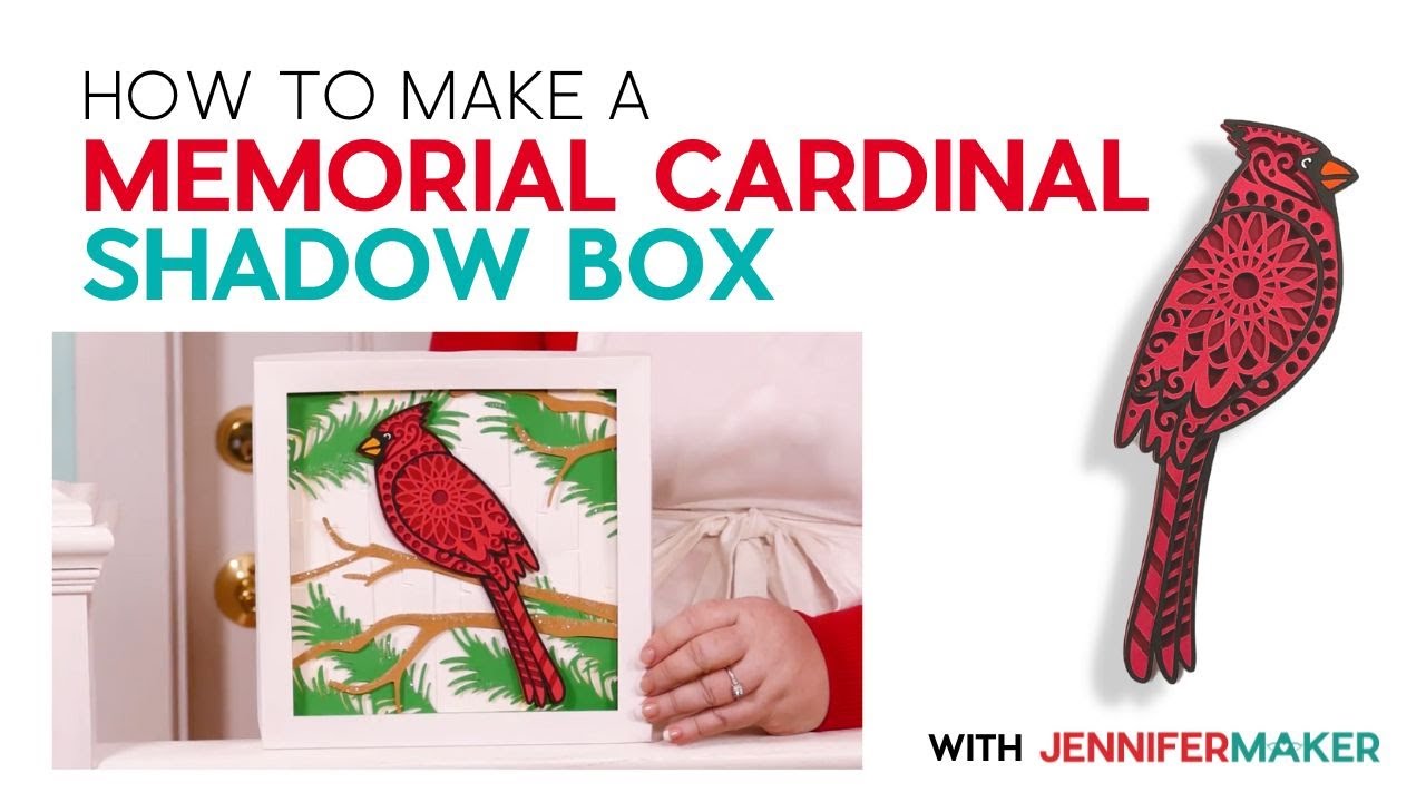 Бумажная коробка Cardinal Shadow Box: как сделать простой подарок с помощью бесплатного SVG!