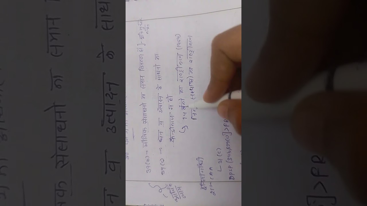 Dristi IAS polity class notesbook  for upscDPSP lecture 1 
