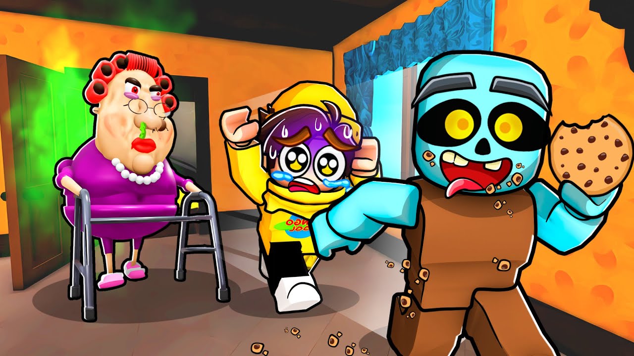 We Survived EVIL GRANDMA In ROBLOX