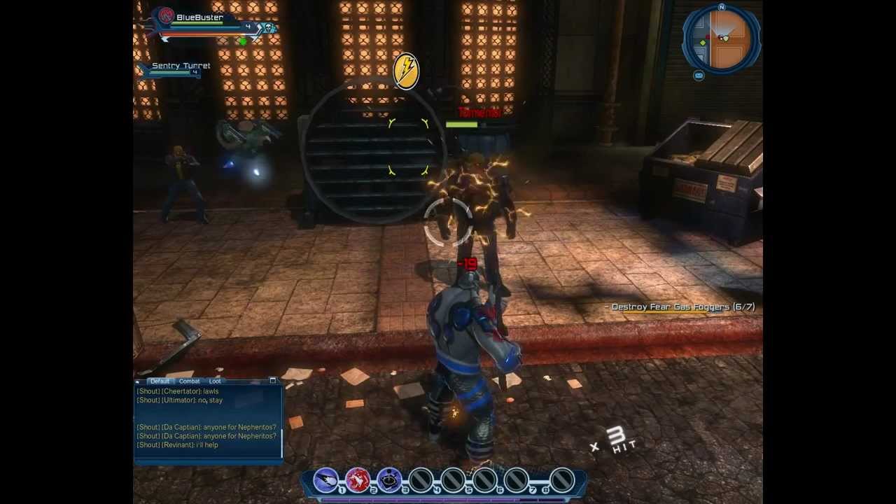 DC Universe Online BlueBuster Hero Gameplay