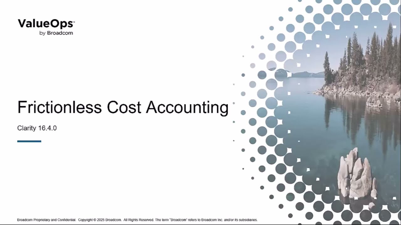 Clarity 16.4.0 - Enhancements to Frictionless Cost Accounting