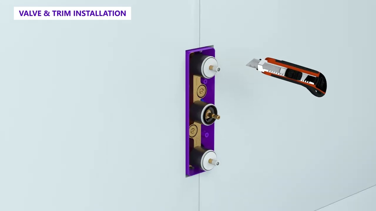 EVERSTEIN | SFS-1017-BK12 | Square Ceiling Luxury Dual Rain Shower System Installation Guide Video