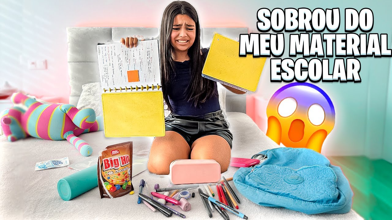 O QUE SOBROU DO MEU MATERIAL ESCOLAR  FINAL DO ANO 2024