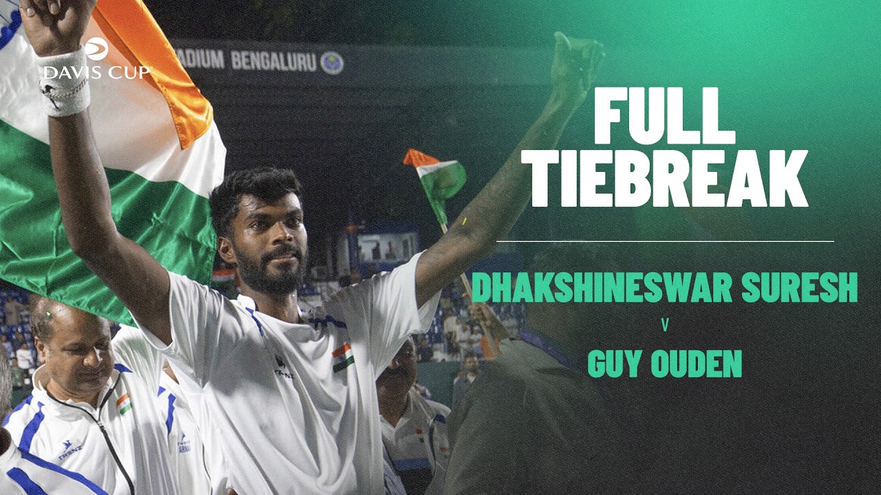 That INTENSE India v Netherlands tiebreak | Dhakshineswar Suresh v Guy Ouden Final Tiebreak replay 🔥