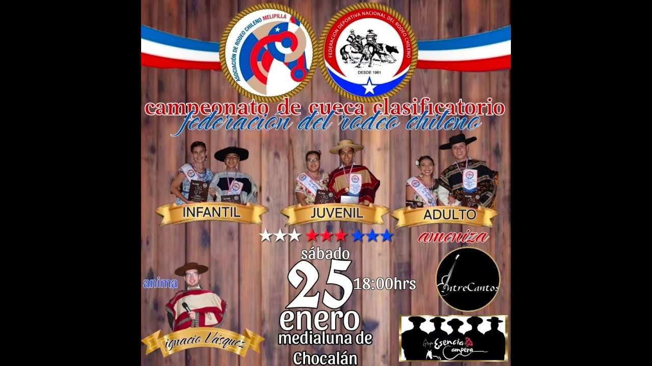 3er. Campeonato Regional de Cueca SABADO 25 DE ENERO 2025