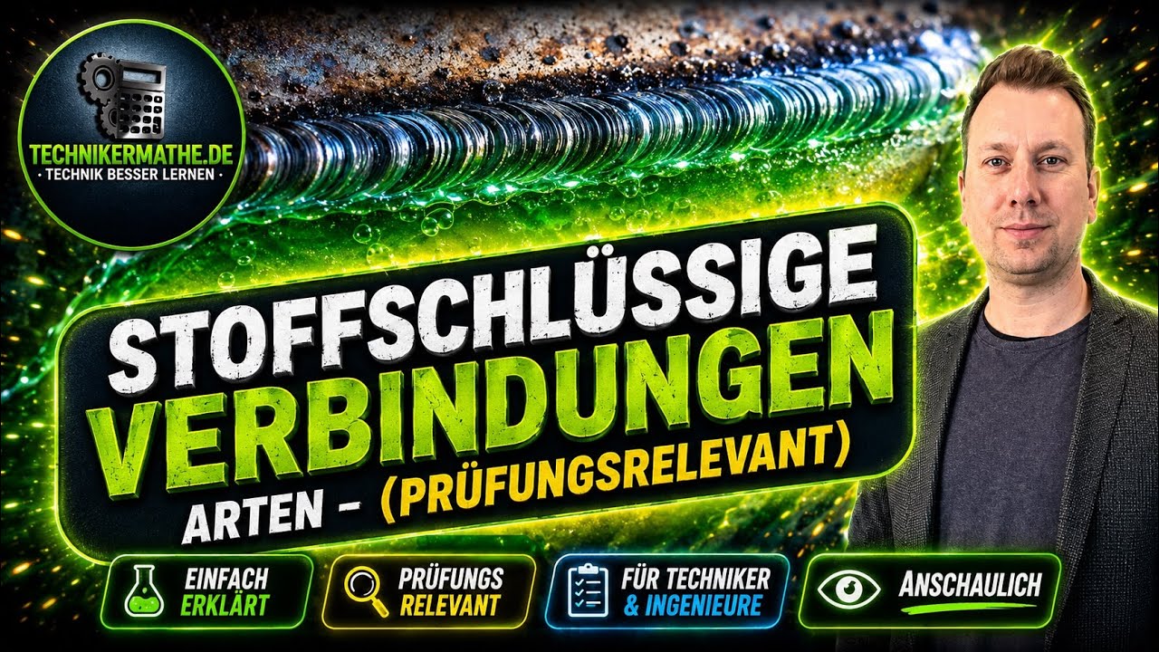 Stoffschl&uuml;ssige Verbindungen [verstehen] 🟢 Maschinentechnik optimal f&uuml;r Ingenieure & Techniker |2022