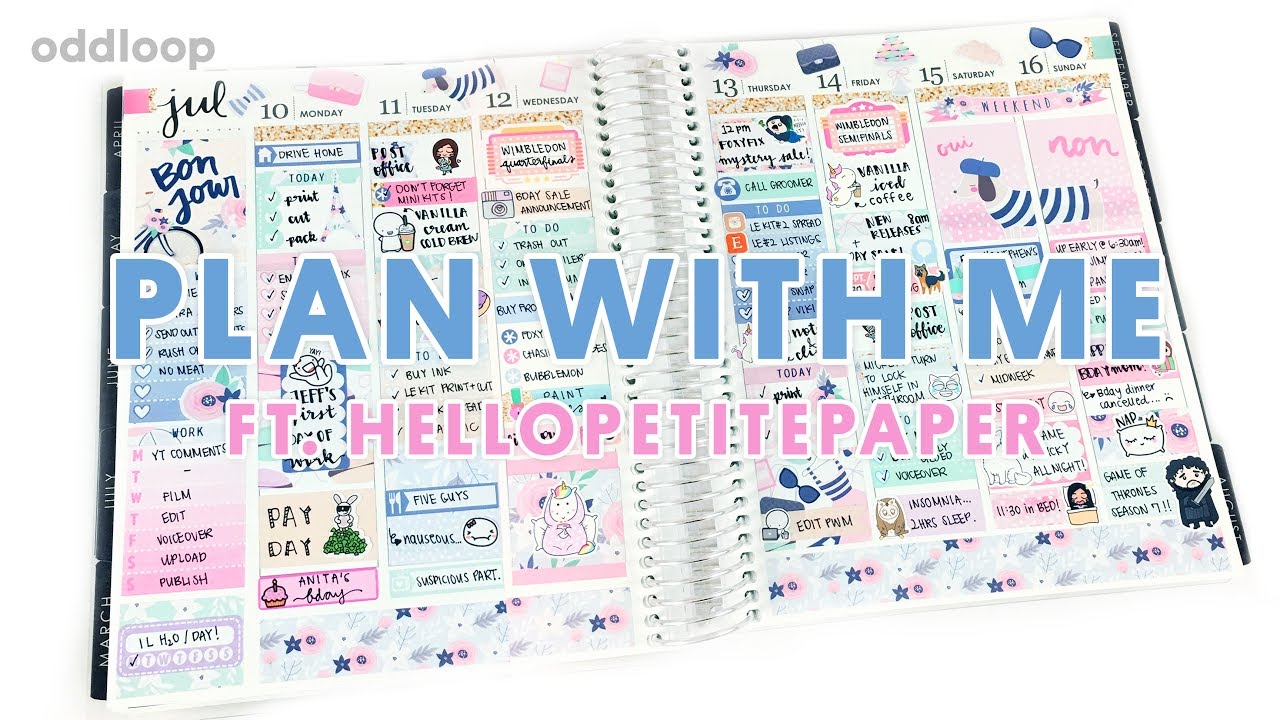 Plan With Me ft. Hello Petite Paper 