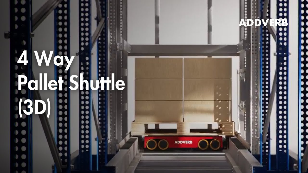 Four Way Pallet Shuttle for Automated Storage System | Multilevel AS/RS for Pallet Storage