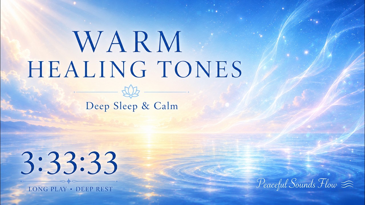 Warm Healing Tones &mdash; Deep Ambient Drone for Sleep & Calm | 3:33:33 &middot; Peaceful Sounds Flow
