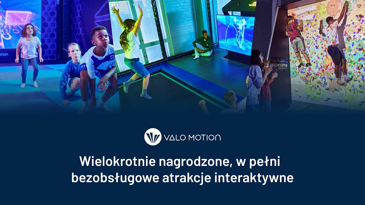 Valo Motion - Wielokrotnie nagrodzone, w pełni bezobsługowe atrakcje interaktywne