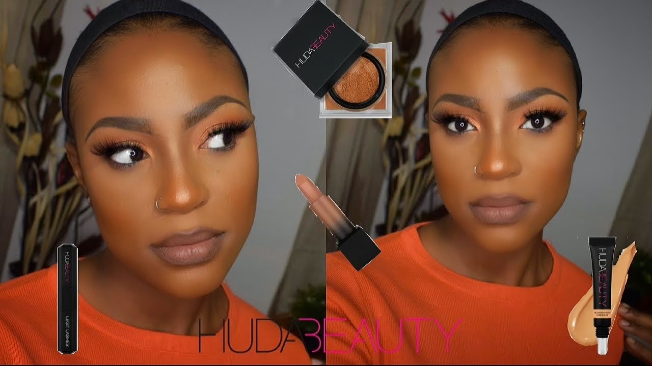 GIRL!!!! I TRIED A FULL FACE OF HUDA BEAUTY  And ......🥴😑