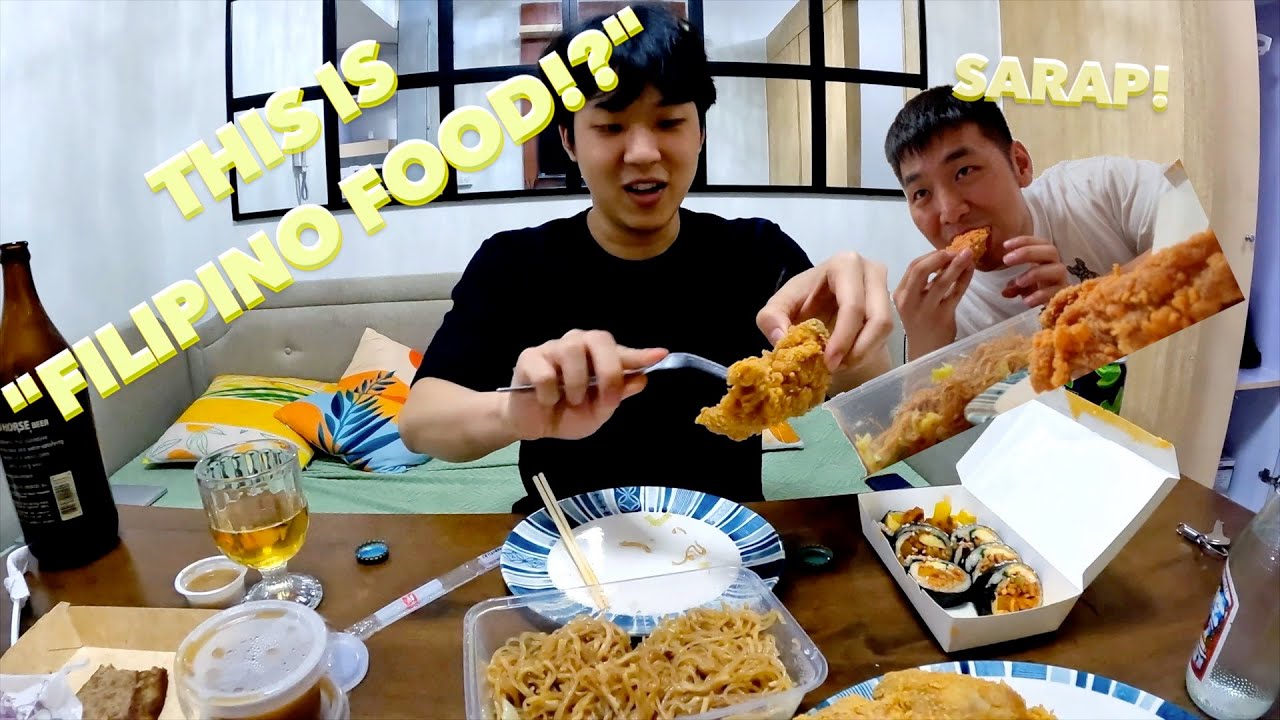 My Korean Doctor Friend Try Jollibee, Pancit Canton & Halo-Halo! With SanMiguel