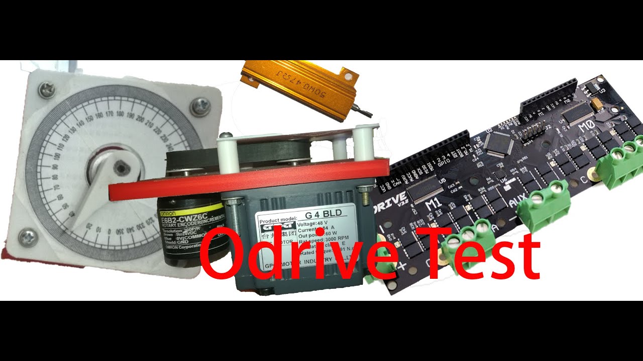 Odrive Test 开源伺服测试，BLDC闭环电机控制测试 无刷电机测试