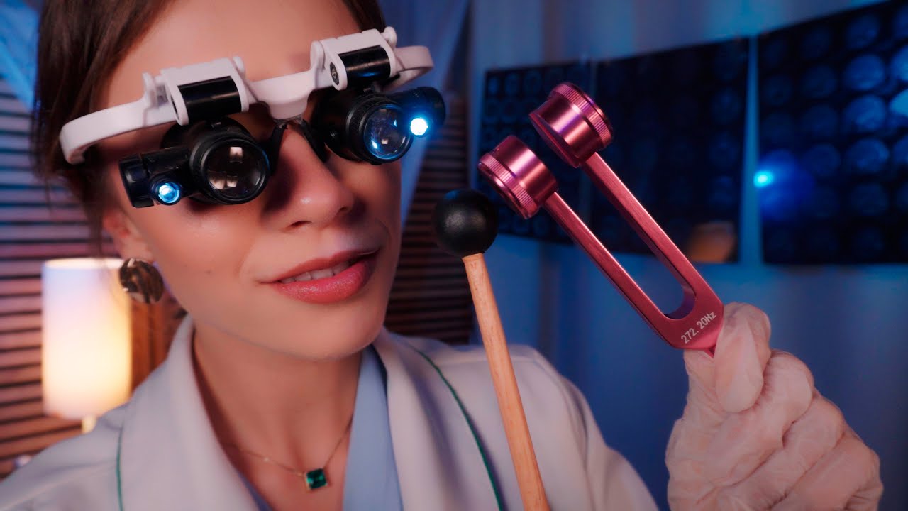 ASMR Exames Ultra Detalhados: Olhos, Ouvidos e Pele (consulta completa)