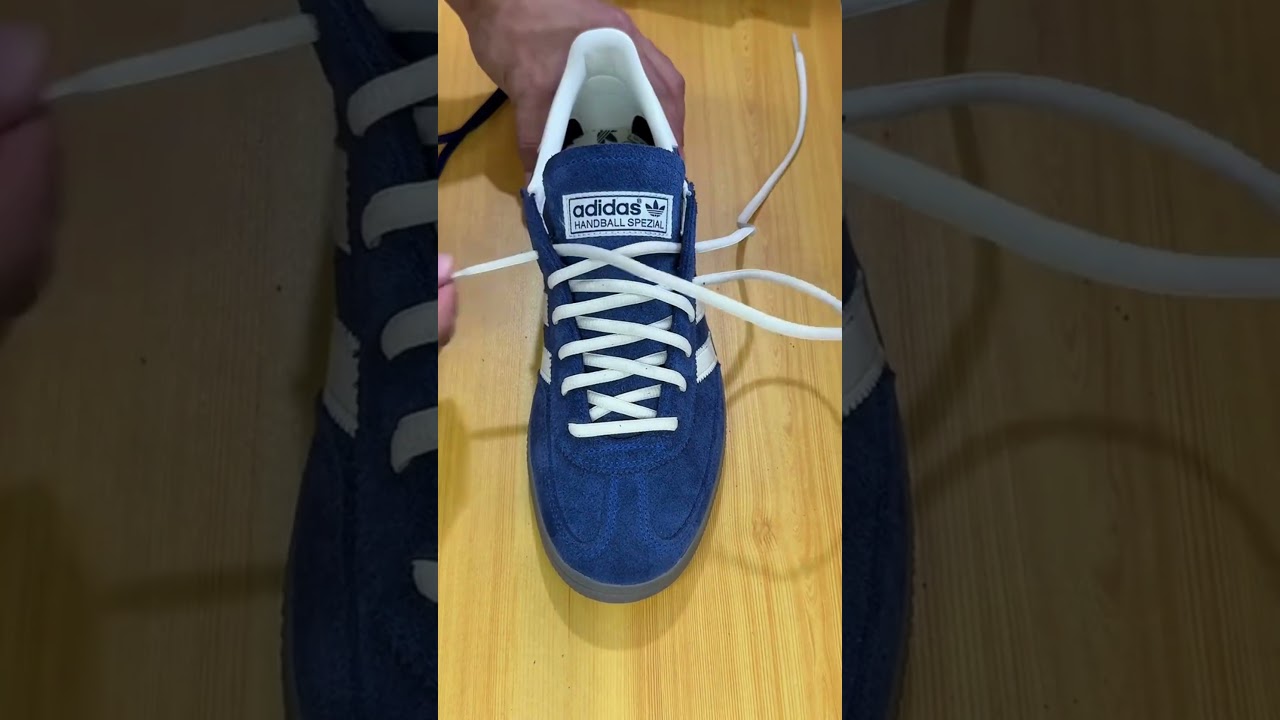 How to Lace Up Adidas Spezial Night Indigo #adidasspezial #adidassneakers #adidas #shoelacetying