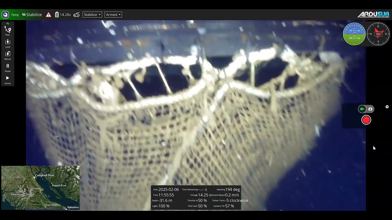 ROV Footage Shows Waste Discharge Beneath Factory Fish Farm