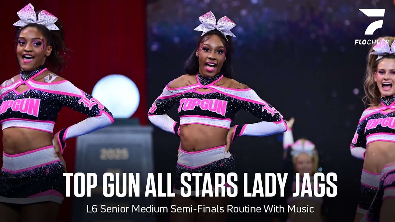 Top Gun All Stars Lady Jags - L6 Senior Medium Semifinals With Music - The Cheerleading Worlds 2025
