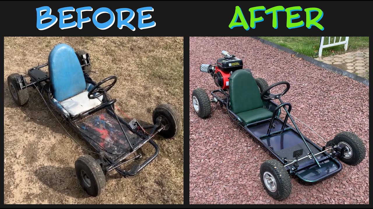 Junk vintage go kart gets a restoration!