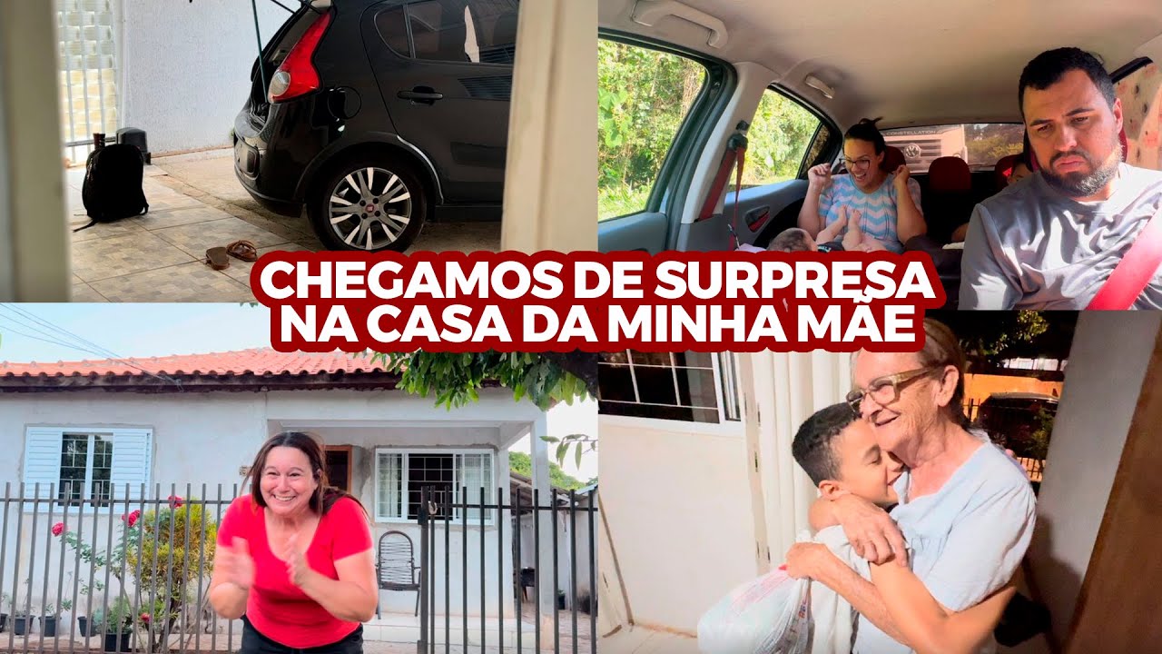 VIAJAMOS de SURPRESA pra casa da minha mãe…  ficamos 2H40 parados no mesmo lugar - viagem cansativa